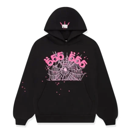 Sp5der 555555 Hoodie Pink