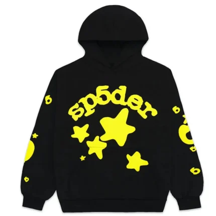 Sp5der Beluga Hoodie Onyx_Yellow