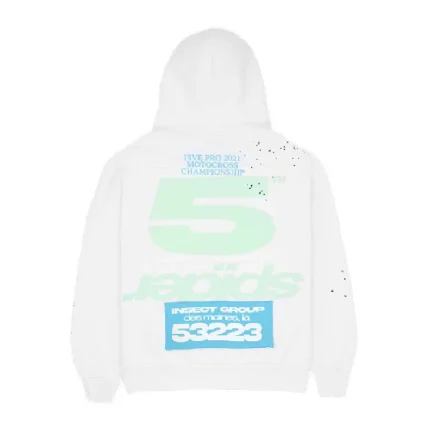 Sp5der Cropped Hoodie White