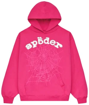 Sp5der Legacy Hoodie Pink White