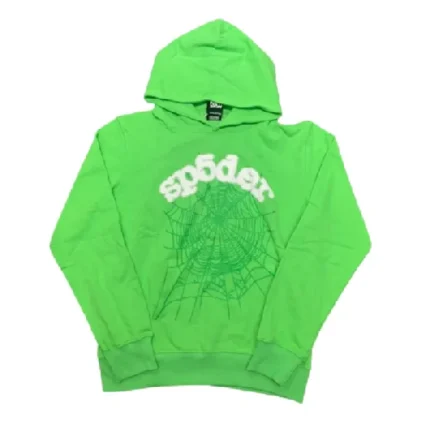 Sp5der Logo Hoodie Sweatshirt ‘Green’