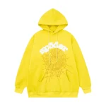 Sp5der Logo Hoodie Yellow