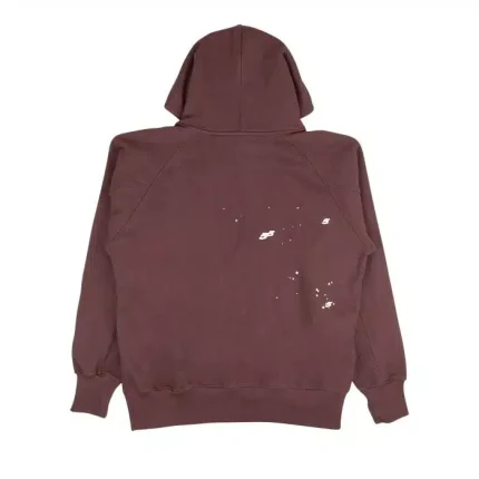 Sp5der Logo Pullover Hoodie Brown