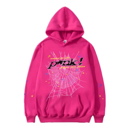 Sp5der P_NK Hoodie Pink