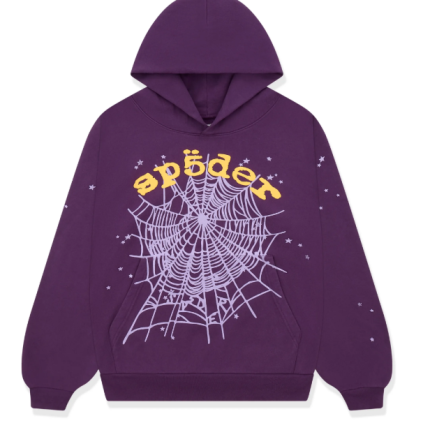 Sp5der Star OG Web Purple V2 Hoodie