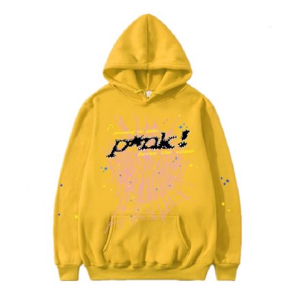 Yellow Pink Printed Hoodie